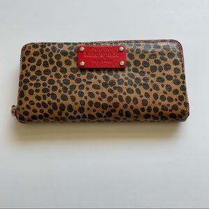 Kate Spade Leopard Print Neda Killington Wallet